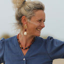 Boucles d’oreilles Énigme – Ivoire & Ambré - Quintessence