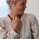 Bracelet Halo – Corail & Doré - Quintessence