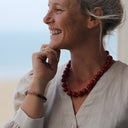 Bracelet Halo – Rose boisé, camel & Écaille doré - Quintessence