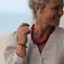 Bracelet Halo – Rose boisé, camel & Écaille doré - Quintessence