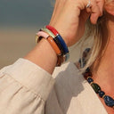 Bracelet Halo – Rose boisé, camel & Écaille doré - Quintessence