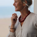 Bracelet Halo – Rose boisé, camel & Écaille doré - Quintessence