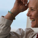 Bracelet Halo – Vert et paillettes - Quintessence