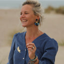 Broche Lysée – Dorée - Quintessence