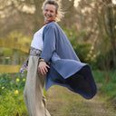 Calixte - Double gaze de coton bleu lavande - Quintessence