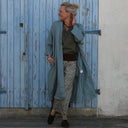 Calixte Lin chiné bleu doux | Quintessence