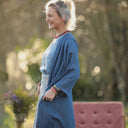 Calixte Lyocell denim bleu porté | atelier à Roubaix