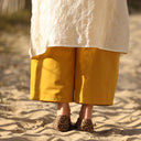 Calixte Voile de viscose ivoire brodé doré | Quintessence