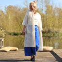 Calixte Voile de viscose ivoire brodé doré | Quintessence