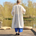 Calixte Voile de viscose ivoire brodé doré | Quintessence