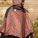 Cape midi Eugénie imperméable - nuages/polaire bleu marine - Quintessence