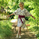 Ceinture Anita - Armuré de coton raisin - Quintessence