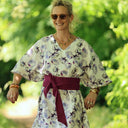 Ceinture Anita - Armuré de coton raisin - Quintessence