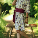 Ceinture Anita - Armuré de coton raisin - Quintessence
