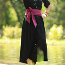 Ceinture Anita - Armuré de coton raisin - Quintessence