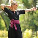 Ceinture Anita - Armuré de coton raisin - Quintessence
