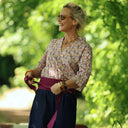 Ceinture Anita - Armuré de coton raisin - Quintessence