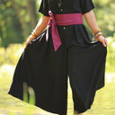 Ceinture Anita - Armuré de coton raisin - Quintessence