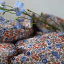 Ceinture Anita – Coton herbier bleu-orangé - Quintessence
