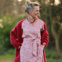 Ceinture Anita - coton “Jardin Corail” - Quintessence