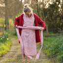 Ceinture Anita -coton “Jardin Corail” | Quintessence