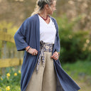 Ceinture Anita -Coton “Jardin Indigo” | Quintessence