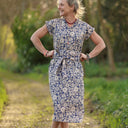 Ceinture Anita - Coton “Jardin Indigo” - Quintessence