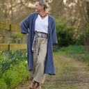 Ceinture Anita -Coton “Jardin Indigo” | Quintessence