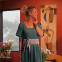 Ceinture Anita coton Printemps bleu - Quintessence