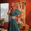 Ceinture Anita coton Printemps bleu - Quintessence