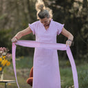Ceinture Anita coton rayé figue | Quintessence