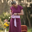 Ceinture Anita - coton rayé figue - Quintessence