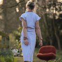 Ceinture Anita - coton rayé océan - Quintessence