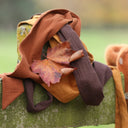 Ceinture Anita - double gaze de coton chocolat - Quintessence