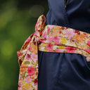 Ceinture Anita Double gaze de coton "Fleurs en feu" - Quintessence