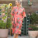 Ceinture Anita - double gaze de coton orange - Quintessence