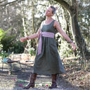 Ceinture Anita double gaze de coton plumetis bois de rose - Quintessence