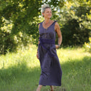 Ceinture Anita - double gaze de coton prune - Quintessence