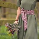 Ceinture Anita Fleurs d'aubergine - Quintessence