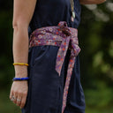 Ceinture Anita Fleurs d'aubergine - Quintessence