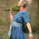 Ceinture Anita Fleurs d'indigo - Quintessence