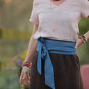 Ceinture Anita jean lyocel bleu | Quintessence
