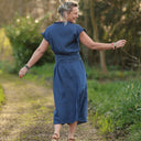 Ceinture Anita jean lyocell bleu plumetis | Quintessence