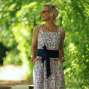 Ceinture Anita -lin bleu indigo - Quintessence