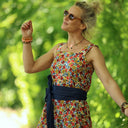 Ceinture Anita -lin bleu indigo - Quintessence