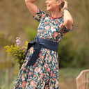 Ceinture Anita - lin bleu indigo - Quintessence