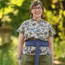 Ceinture Anita Lin bleu jeans | Fabriqué en France | Quintessence