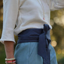 Ceinture Anita – Lin bleu jeans - Quintessence