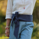 Ceinture Anita – Lin bleu jeans - Quintessence
