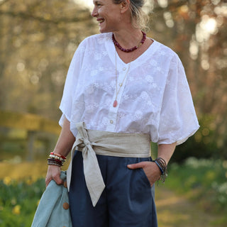 Ceinture Anita - lin chiné ficelle